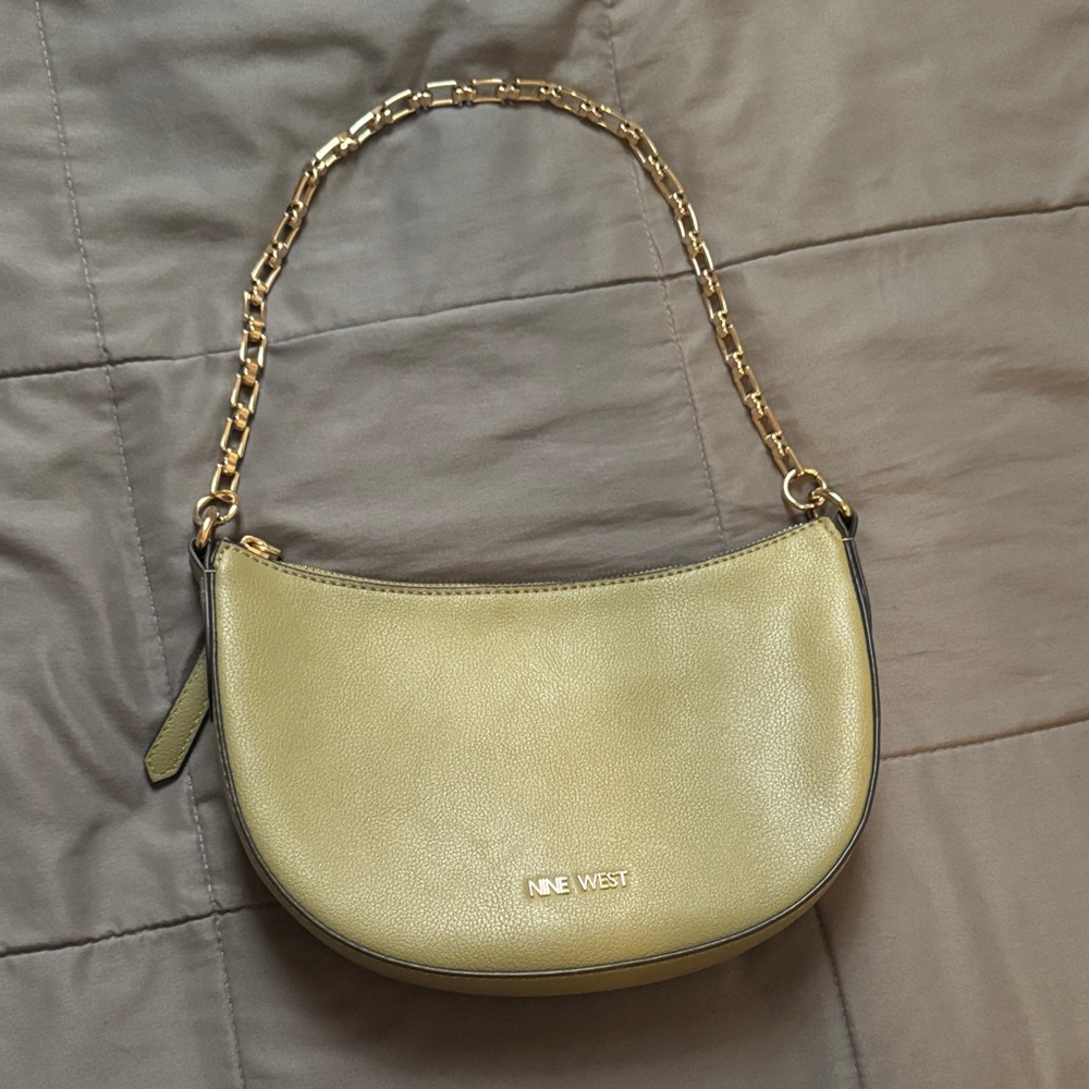 Nine West Metallic Gold Shoulder Bag